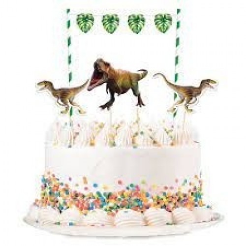   KIT TARTA DECORACION DINOSAURIO
