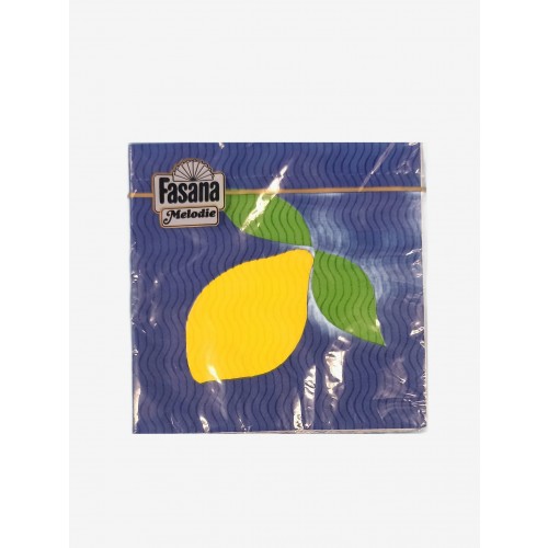 20 SERVILLETAS AZUL LIMON 33CM