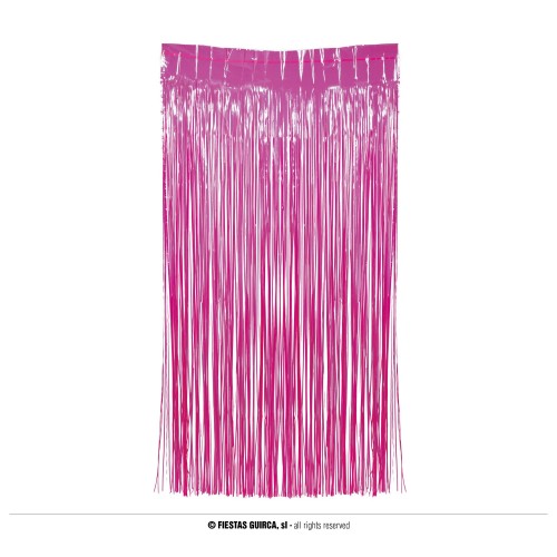   CORTINA FLECO FUCSIA NEON 1X2MT