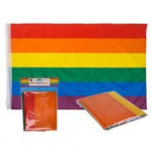 BANDERA C/OJALES ARCOIRIS PRIDE 90X150CM