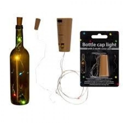 TAPON GUIRNALDA LED P/BOTELLA 48CM