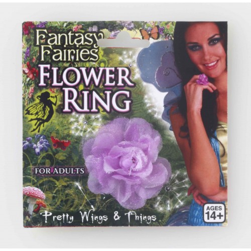 ANILLO FLOR HADA LILA