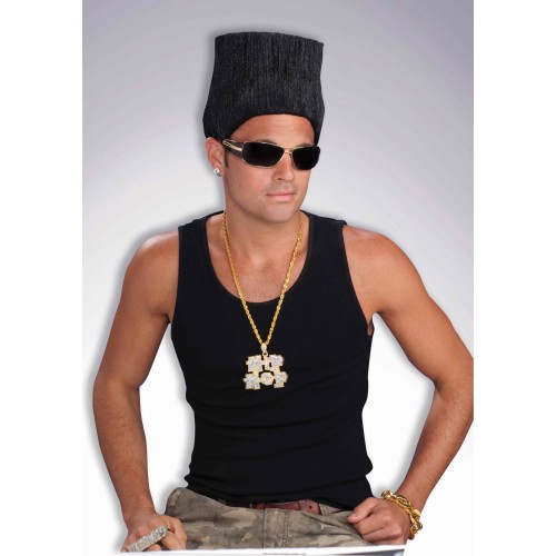 PELUCA CHICO HIP HOP ALTA NEGRA