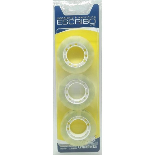 -PAQ.3/U ROLLOS CINTAS ADHESIVAS 33X12MM