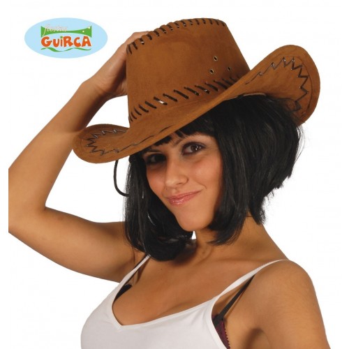 SOMBRERO ADULTO VAQUERO MARRON