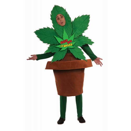 MEGA DISFRAZ MACETA PLANTA MARIHUANA
