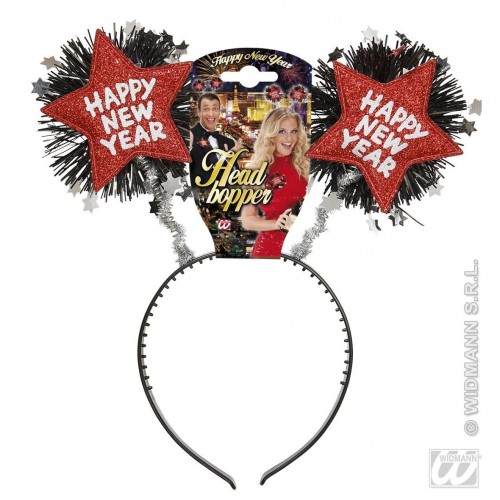 DIADEMA ESTRELLA ROJA HAPPY NEW YEAR
