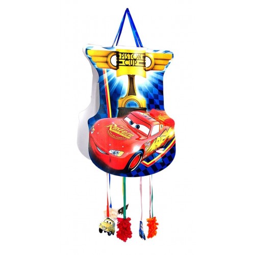 $D PIÑATA PERFIL COPA CARS 33X46CM