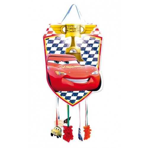 $D PIÑATA PERFIL RAYO CARS 33X46CM