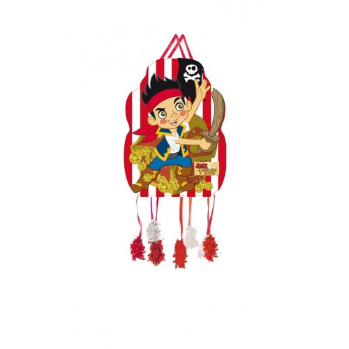 $D PIÑATA PERFIL JAKE EL PIRATA 33X46CM