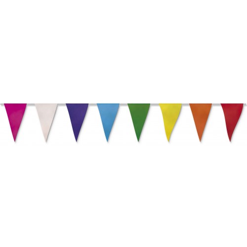   BANDERIN TRIANGULO MULTICOLOR 5MT