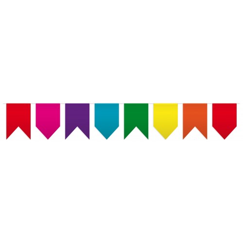   BANDEROLAS PAPEL MULTICOLOR 25MT