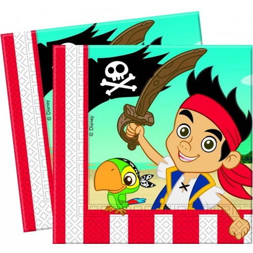 $E 20 SERVILLETAS JAKE EL PIRATA 33CM