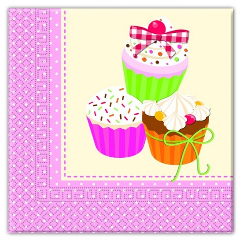 20 SERVILLETAS DELICIUS PASTEL 33CM