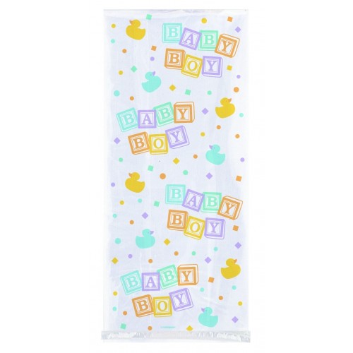 PAQ.20/U BOLSA CELOFAN BABY BOY PATITO