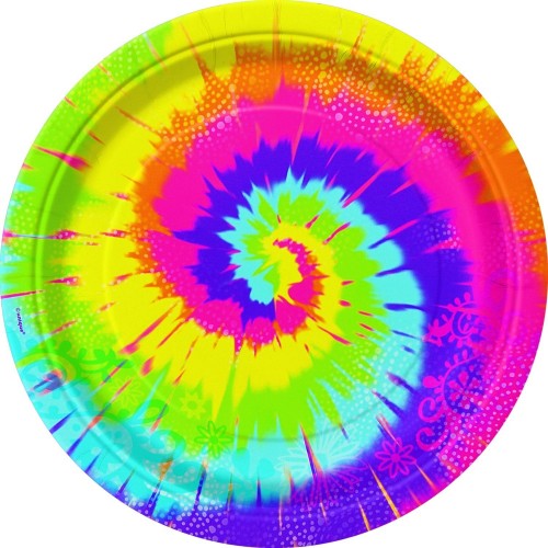 PAQ.8/U PLATO MULTICOLOR HIPPIE 17,8CM
