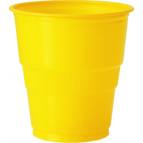   $E PAQ.12/U VASO PLAS AMARILL 270ML