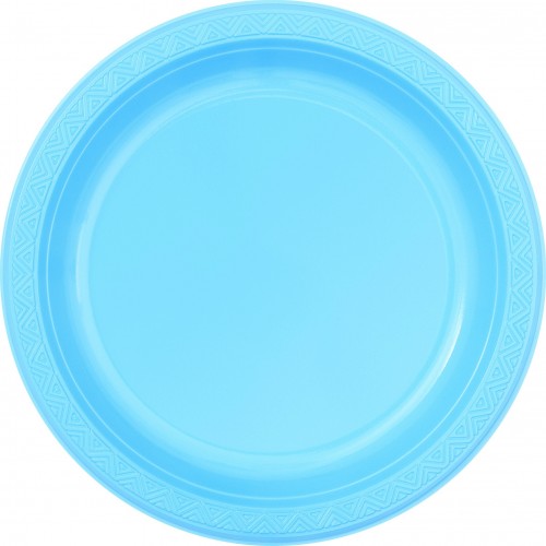  PAQ.8/U PLATO PLAST. CELESTE 22,9CM