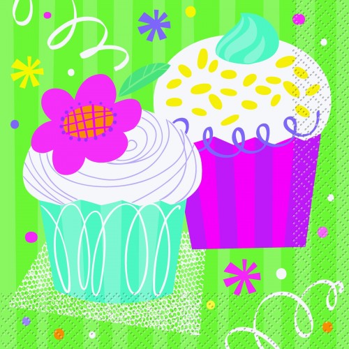 $ PAQ.16/U SERVILLETA CUPCAKE