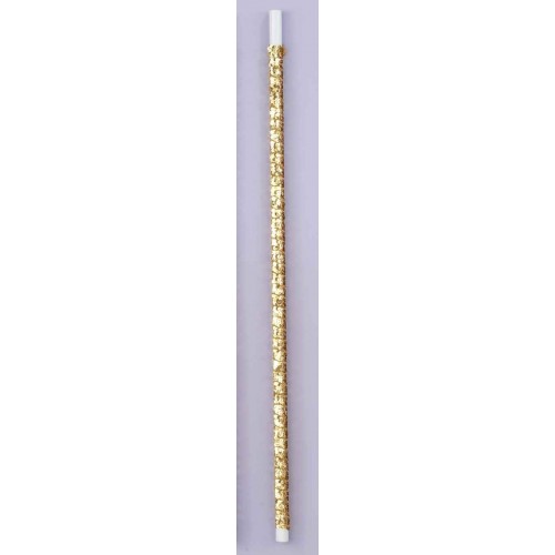 $  BASTON DANZA LENTEJUELA ORO 90CM