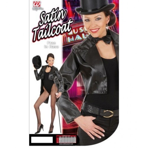  CHAQUETA ADUL FRAC MUJER T-L RASO NEGR