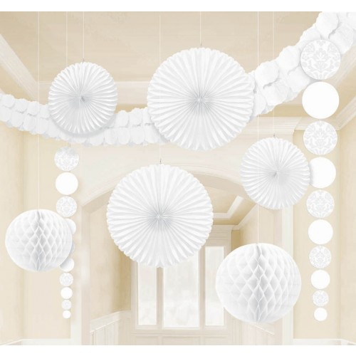   KIT 9PZ DECORACION BLANCO