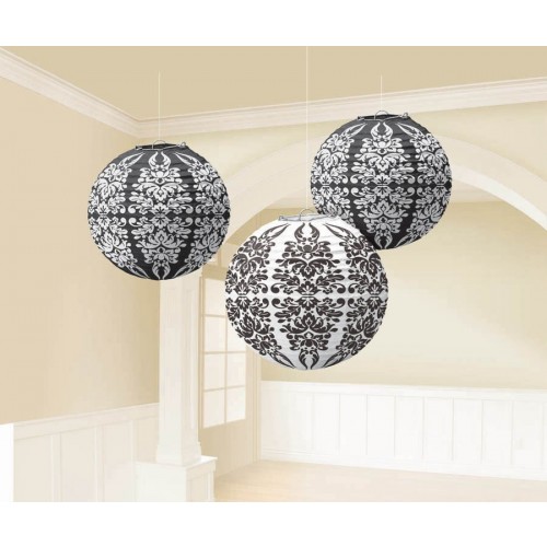 PAQ.3/U FAROL NEGRO/BLANCO BROCADO SURT.