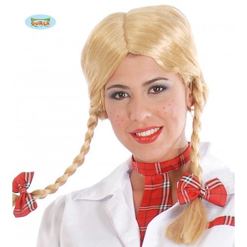 PELUCA TRENZAS RUBIA