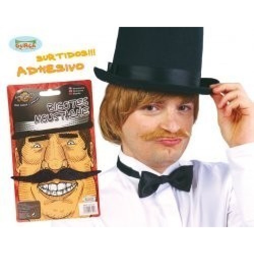 $D BIGOTES SURTIDO NEGRO/RUBIO