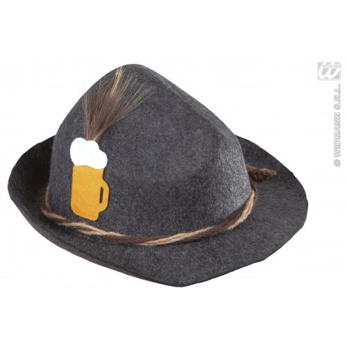 SOMBRERO ADULTO GRIS BAVARO OKTOBERFEST