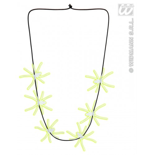 $D COLLAR ARAÑA NEON 60CM