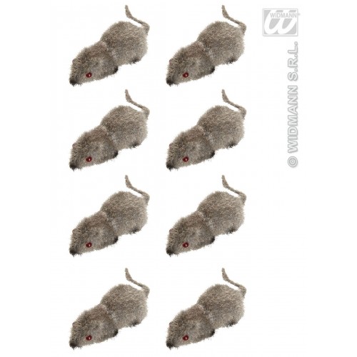 8/U MINI RATAS COLOR GRIS 5CM