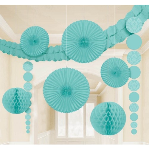   KIT 9PZAS DECORACION CELESTE