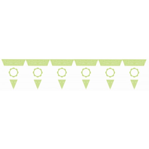 KIT BANDERIN PERSONALIZABLE VERDE/BCO