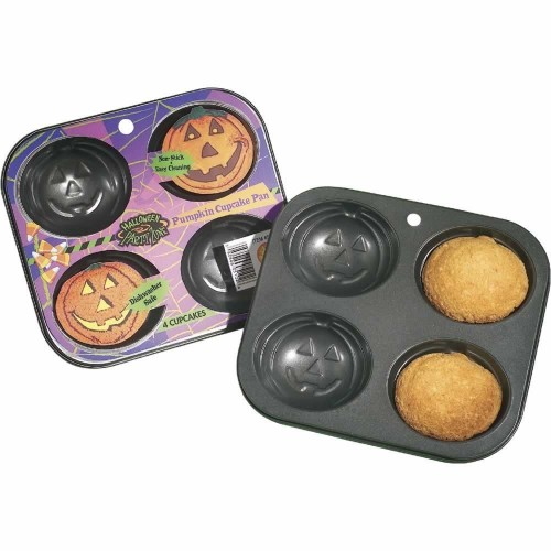 MOLDE FORMA 4 CALABAZA PARA CUPCAKE