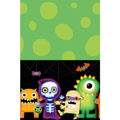 MANTEL PL MONSTRUO HALLOWEEN 137X259CM