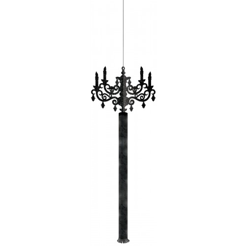   KIT 3 COLGANTE CANDELABRO 3D NEGRO