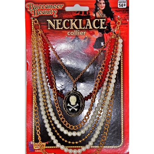 COLLAR CAMAFEO CALAVERA PIRATA