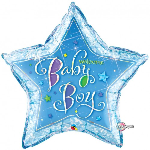 $D GLOBO 36" FOIL ESTRELLA WELCOME BOY