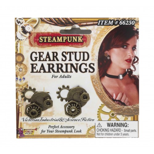 PAR PENDIENTE ENGRANAJE STEAMPUNK