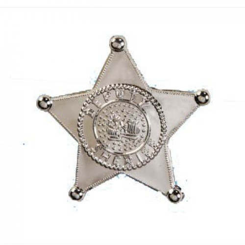    PLACA GDE ESTRELLA SHERIFF PLATA
