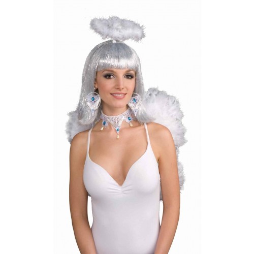 PAR PENDIENTE BLANCO STRASS CELESTE