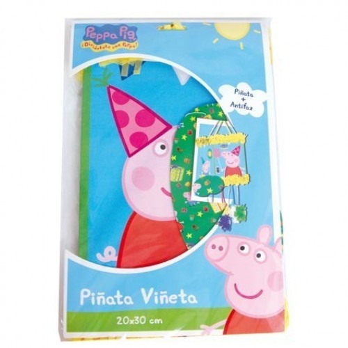   PIÑATA ANTIFAZ VIÑETA PEPPA PIG
