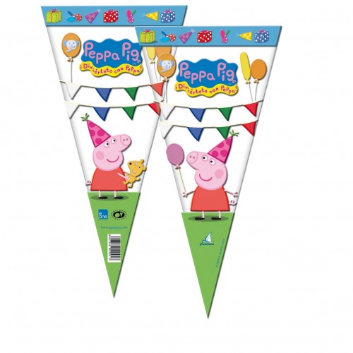   BOLSA CONO PEPPA PIG 20X40CM