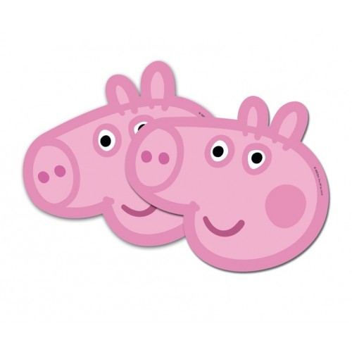   6 CARETAS PEPPA PIG