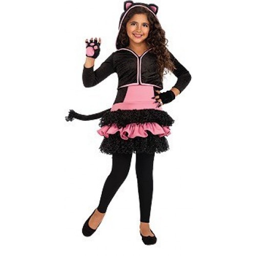 DISFRAZ 3A4 AÑOS GATITA GOTICA