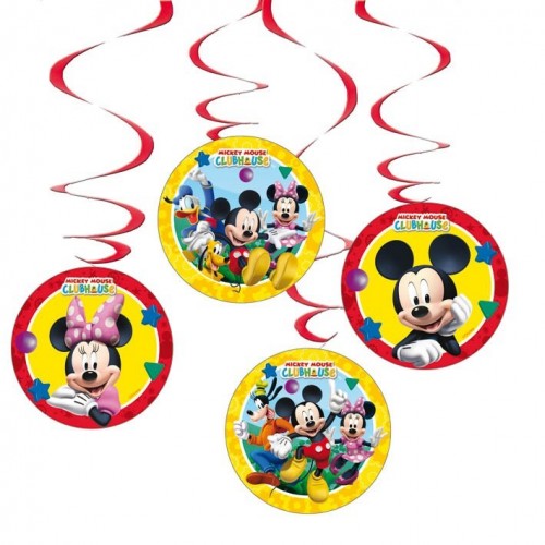 $D   4 COLGANTES TIRAS ESPIRA MICKEY