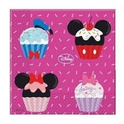 $E 20 SERVILLETAS CAKE DISNEY 33CM