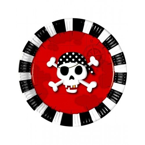 $E 8 PLATOS PIRATA COMEBACK 23CM