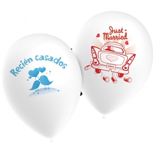 $D 10 GLOBOS RECIEN CASADO HG2027